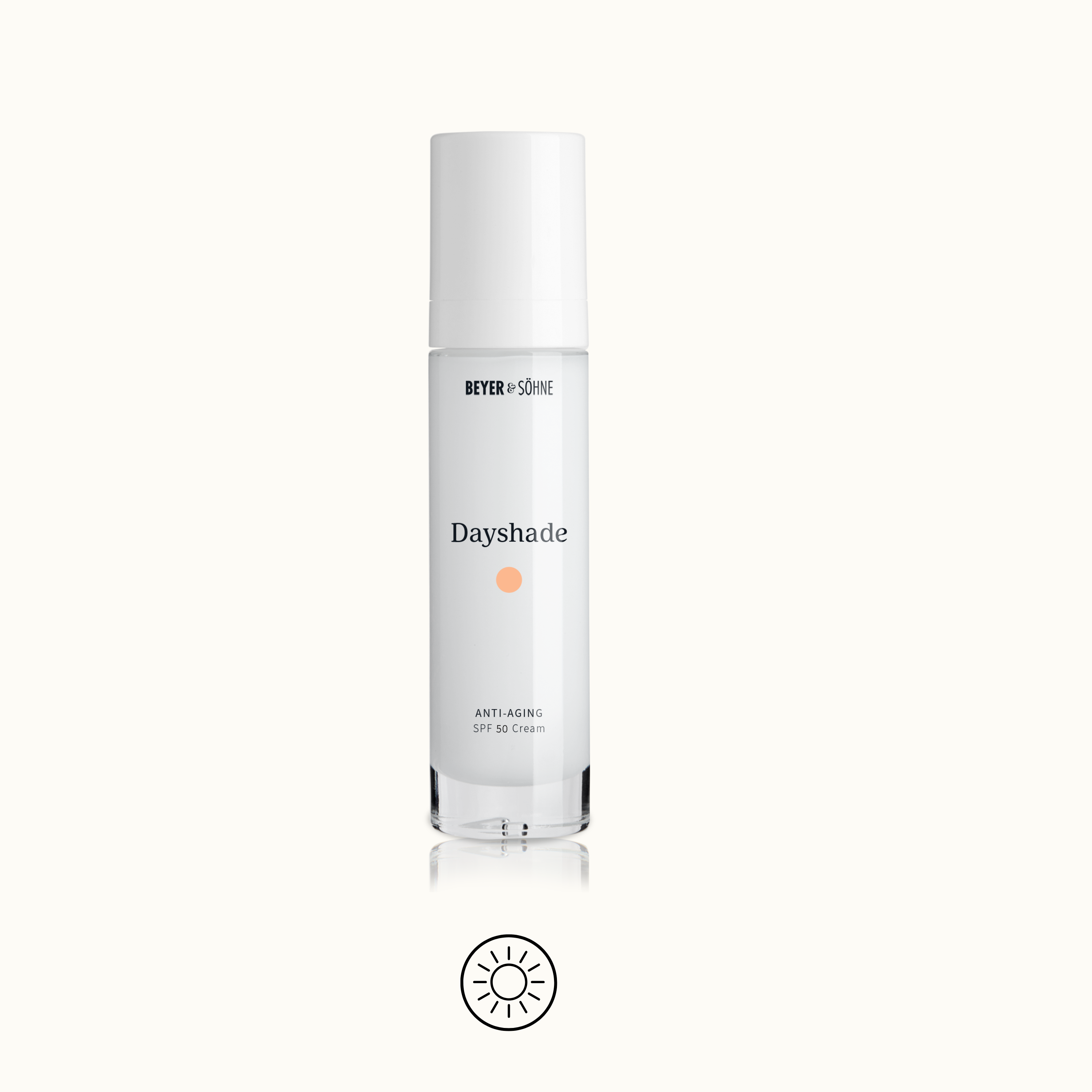 Dayshade Cream von Beyer & Söhne für den Sonnenschutz als 4. Schritt in der Pflegeroutine